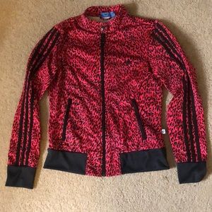 Adidas Jacket Cheetah Print Pink